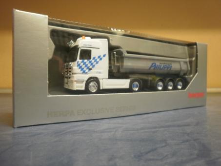 Herpa LKW MB Actros MP3 L Rundmulden-SZ Philippi 