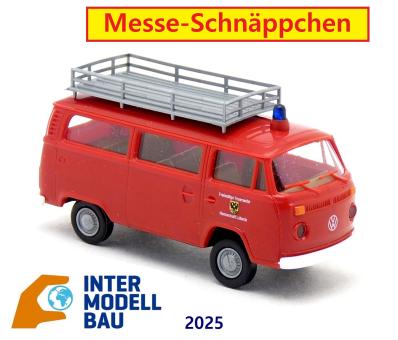 Brekina VW T2 der Feuerwehr Lübeck mit Dachgepäckträger 933058 