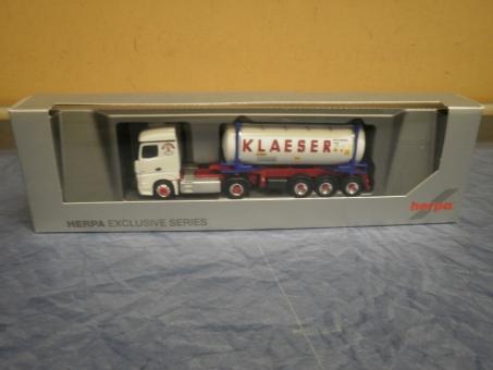 Herpa LKW MB Actros 11 Streamspace Swapbody-Sz Klaeser Herte 