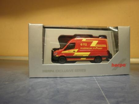Herpa MB Sprinter 13 HD Kasten Feuerwehr Stuttgart Werkstatt 