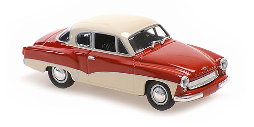 Minichamps 1:43 WARTBURG A 311 COUPE - 1958 - RED/WHITE 