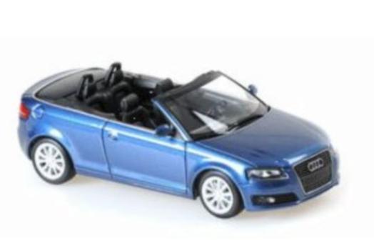 Minichamps 1:43 AUDI A3 CABRIOLET - 2007 - DARK BLUE METALLI 