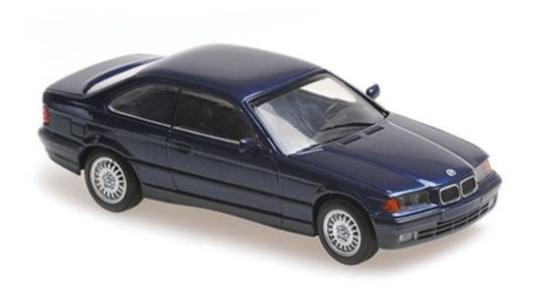 Minichamps 1:43 BMW 3-SERIES COUPE - 1992 - BLUE METALLIC 