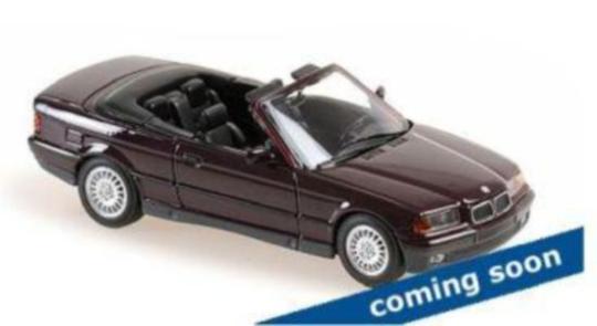 Minichamps 1:43 BMW 3-SERIES CABRIOLET - 1993 - PURPLE METAL 