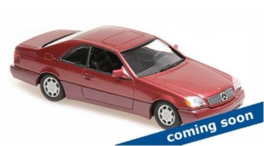 Minichamps 1:43 MERCEDES-BENZ 600SEC COUPE - 1992 - RED META 