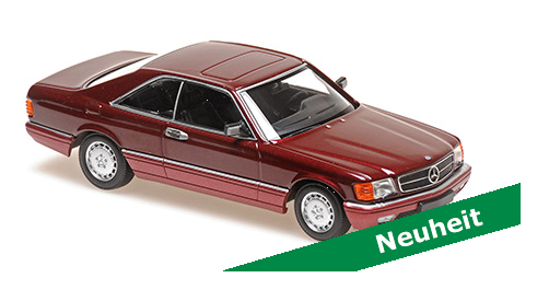 Minichamps MERCEDES-BENZ 560 SEC 1980 W126 - RED MET. 940035124 