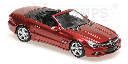 Minichamps 1:43 MERCEDES-BENZ SL-CLASS (R230) - 2008 - RED METALLIC 