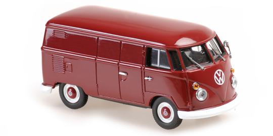 Minichamps 1:43 VOLKSWAGEN T1 KASTENWAGEN - 1963 - DARK RED 940052201 