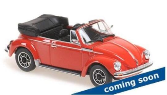 Minichamps 1:43 VOLKSWAGEN 1303 CABRIOLET - 1979 - RED 