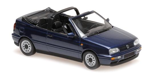 Minichamps 1:43 VOLKSWAGEN GOLF CABRIOLET - 1997 - BLUE 940055530 