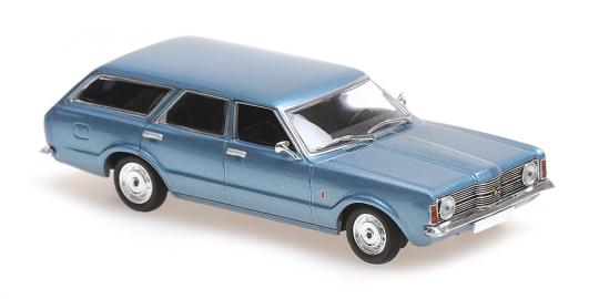 Minichamps 1:43 FORD TAUNUS TURNIER - 1970 - LIGHT BLUE META 