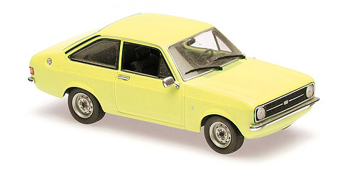 Minichamps 1:43 FORD ESCORT - 1975 - YELLOW 