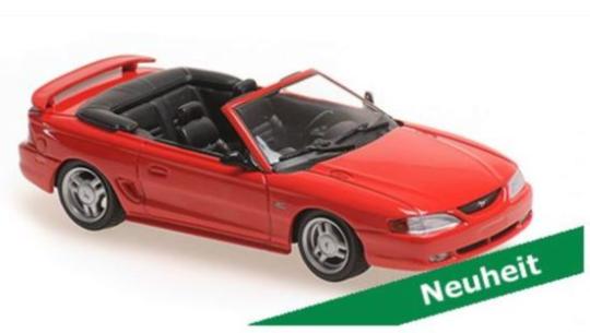 Minichamps 1:43 FORD MUSTANG CABRIOLET - 1994 - RED 