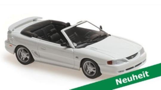 Minichamps 1:43 FORD MUSTANG CABRIOLET - 1994 – WHITE 