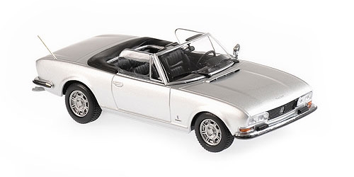 Minichamps 1:43 PEUGEOT 504 CABRIOLET - 1977 - SILVER METALLIC 