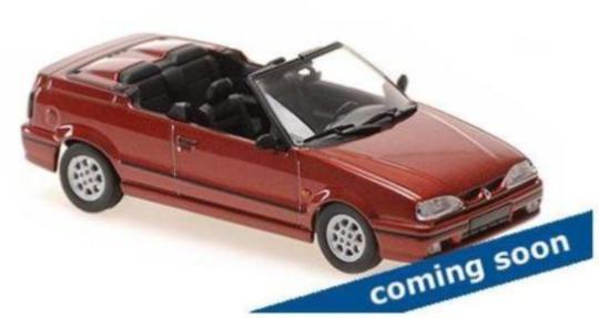 Minichamps 1:43 RENAULT 19 CABRIOLET – 1992 – RED METALLIC 