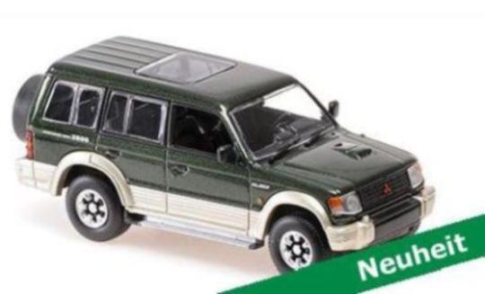 Minichamps 1:43 MITSUBISHI PAJERO LWB – 1991 – GREEN METALLIC 