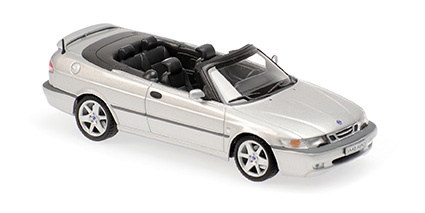 Minichamps 1:43 SAAB 9-3 AERO CABRIOLET - 2001 - SILVER META 