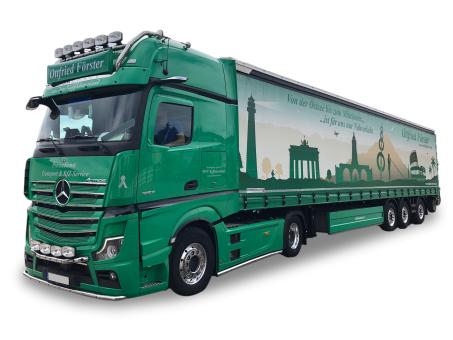 Herpa LKW MB Actros 18 Streamsp Ga-KSZ Ottfried Förster Mitn 