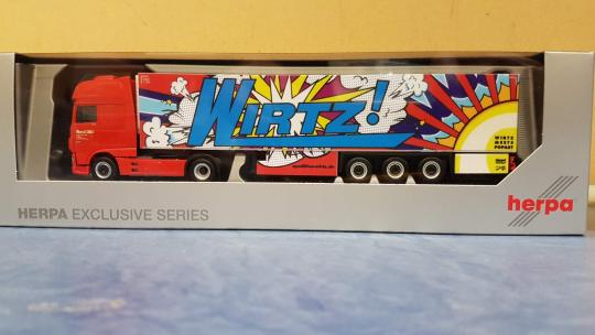 Herpa LKW DAF 106 XF Aerop. SSC Kühl-KSZ Wirtz Meets Popart 941716 