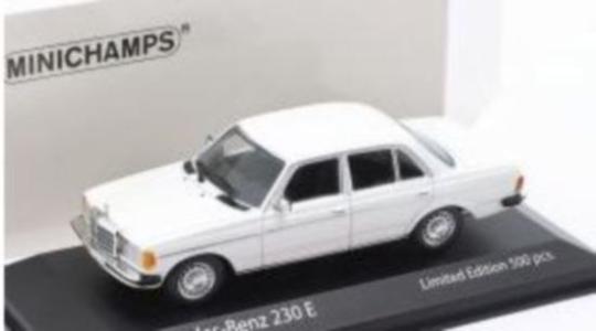 Minichamps 1:43 Mercedes 230E W123 Limousine 1982 weiß 