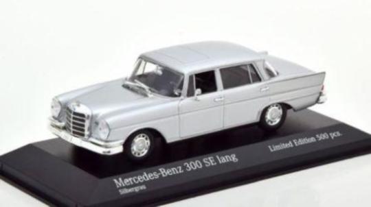 Minichamps 1:43 Mercedes 300 SE LWB 1963 silber 