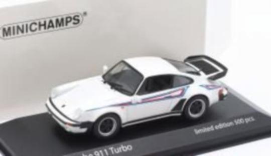 Minichamps 1:43 Porsche 911 (930) Turbo Martini Design year 1976 white 
