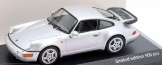 Minichamps 1:43 Porsche 911 (964) Turbo 1990 - silver metallic 