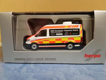 Herpa MAN TG-E Bus HD Coronaviris Diagnostic Vehicle 944434 