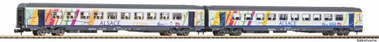PIKO N-2er Set Corailwg. ALSACE 1.+2.Kl. SNCF VI 94509 