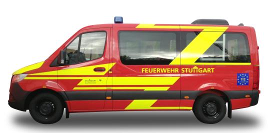 Herpa MB Sprinter 18 FD Bus Feuerwehr Stuttgart 