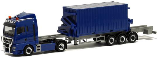 Herpa LKW MAN TG-X XLX Aerop. Hammar Cont-SZ blau 945226 