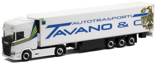 Herpa LKW Scania CR 20 HD Aerop. Kühl-KSZ Tavano 945943 