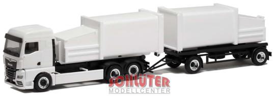 Herpa LKW MAN TG-X GM Pressmüllcontainer-HZ weiß 948364 