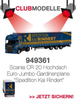 Herpa LKW Scania CR 20 HD Jumbo-Ga-KSZ Kai Rindert 