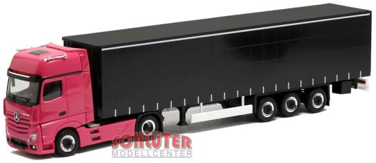 Herpa LKW MB Actros 18 Giga Ga-KSZ magenta/schwarz 