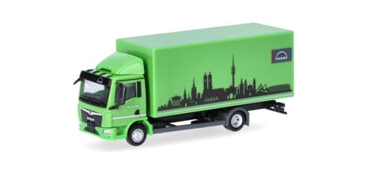 Herpa LKW MAN TG L CC Koffer-LKW hellgrün 