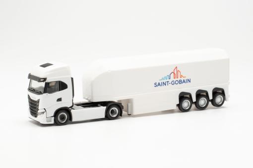 Herpa LKW Iveco S-Way Innenlader-Sz Saint-Gobain 951371 