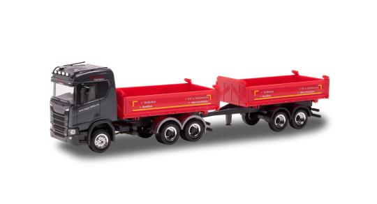 Herpa LKW Scania CR 20 Ta-Baukipper-Hz Dreger 