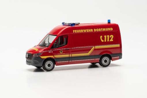 Herpa MB Sprinter 18 Kasten Feuerwehr Dortmund 