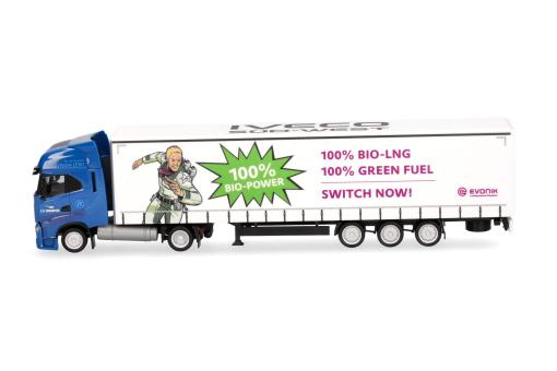 Herpa LKW Iveco S-Way LNG Jumbo-Ga-KSZ J.S. Logistik GmbH 954266 