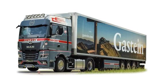 Herpa LKW MAN TG-X GM Aerop. Kühl-KSZ Herzer/Gastein 954822 