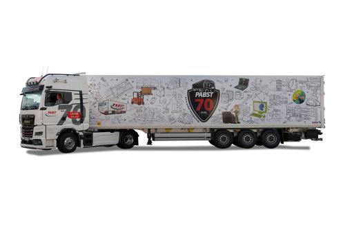 Herpa LKW MAN TG-X GX Aerop. KSZ 70 Jahre Pabst 