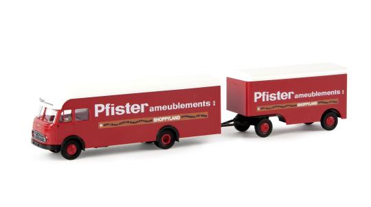 Brekina LKW MB LP 322 Möbelzug Pfister ameublements 