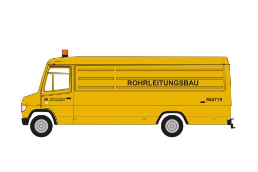 Herpa MB Vario Langkasten T2 Leonhard Weiss Rohrleitungsbau 