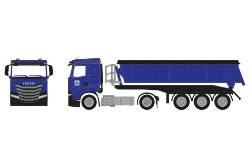 Herpa LKW Iveco S-Way ND Thermomulden-SZ Hochtief 960045 