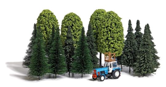 Busch Baum-Set und Traktor 