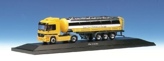 Herpa LKW MB Actros L/Aerop. Jumbotank-SZ gelb 