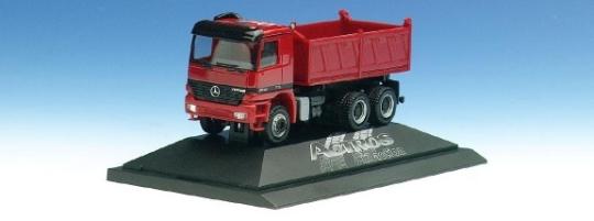 Herpa LKW MB Actros L Baukipper rot in action 