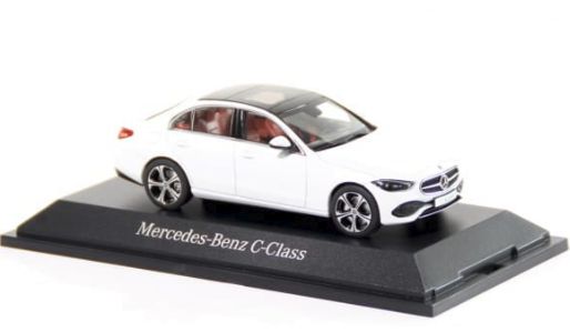 Herpa 1:43 PKW Mercedes C-Class W206 (2022) - white met. 